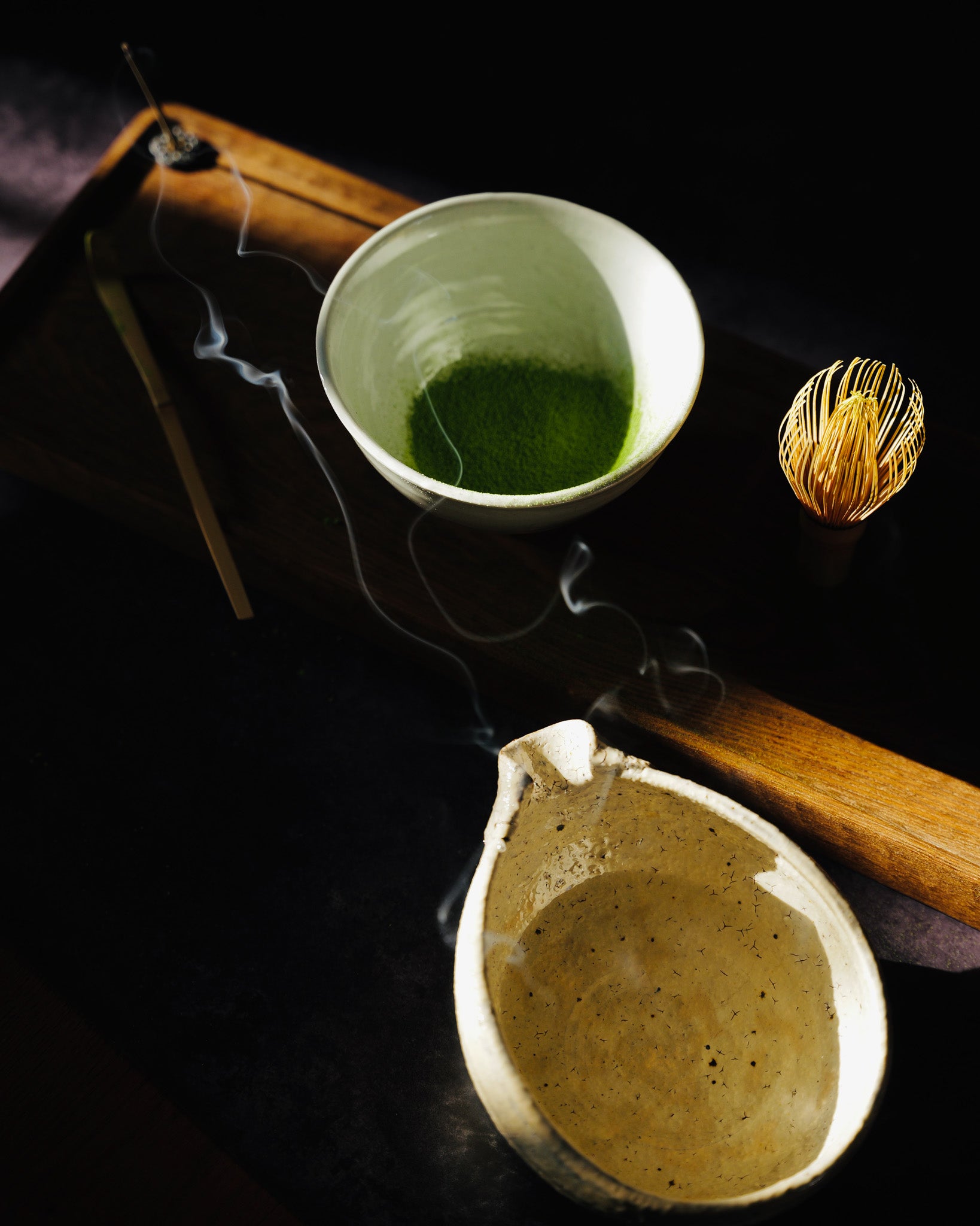 Matcha brewing guide preparation tools