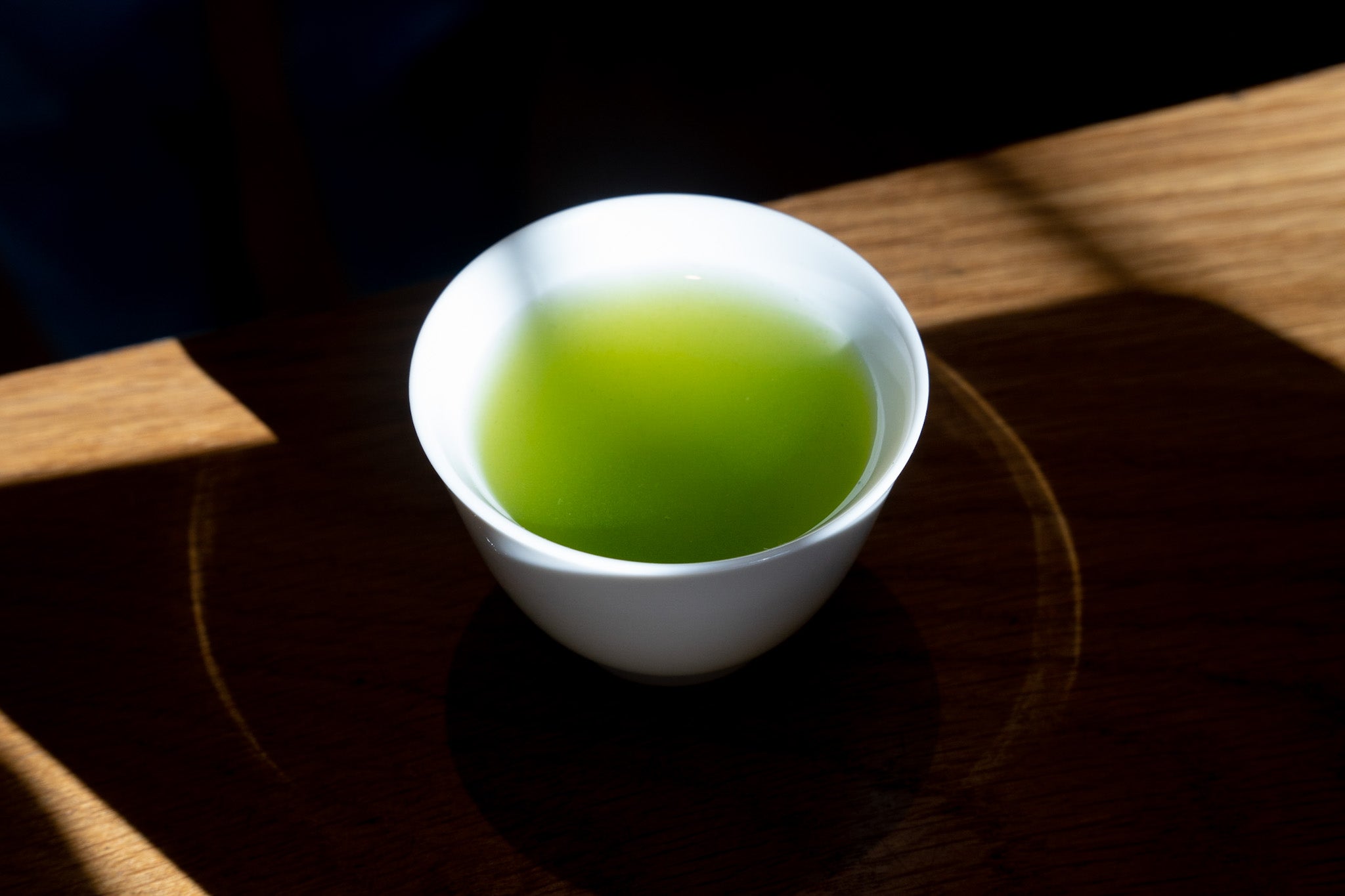 Premium Japanese Sencha green tea leaves