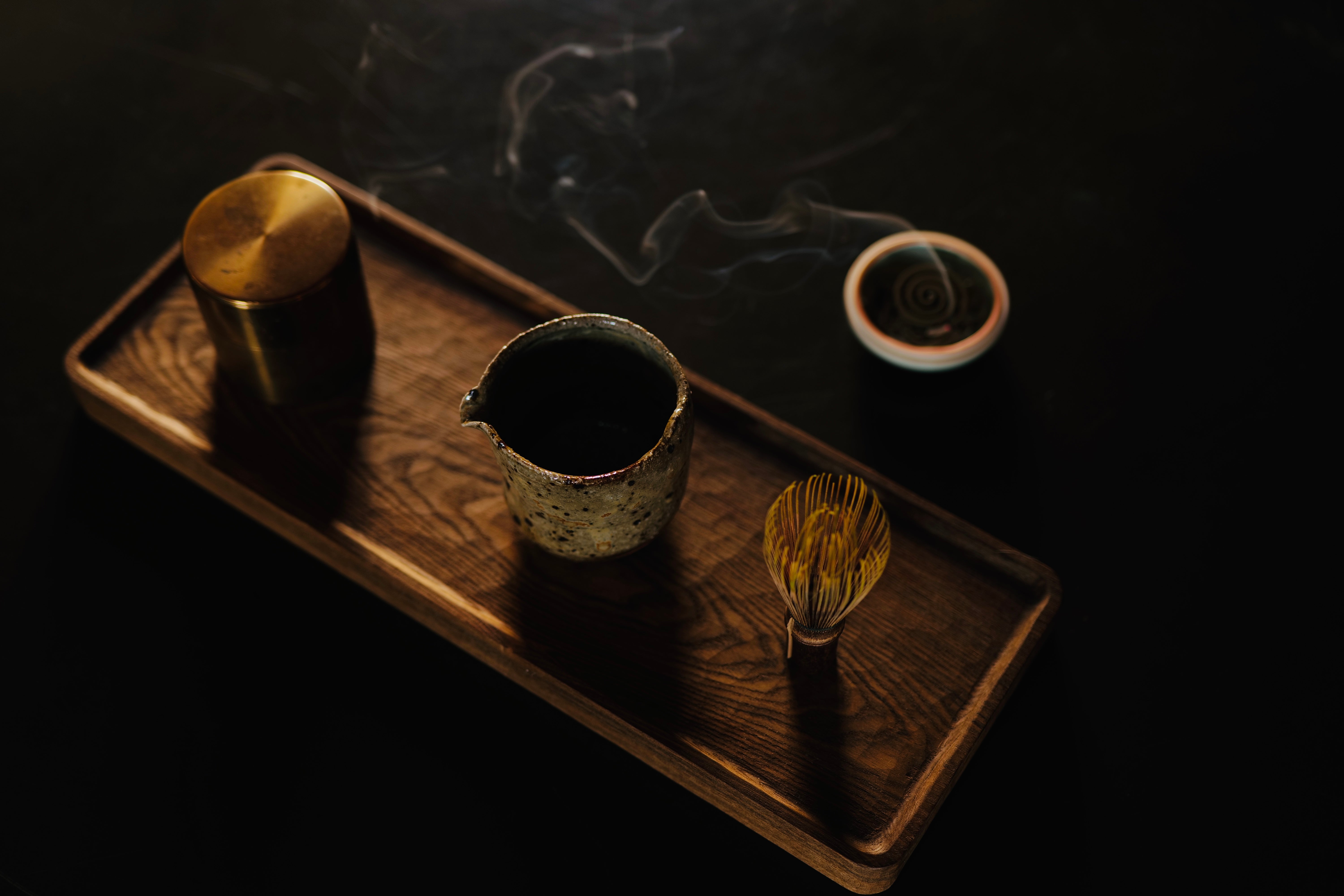 Traditional Kamairicha Japanese green tea preparation